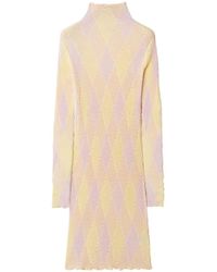 Burberry - Argyle Pattern Dress - Lyst
