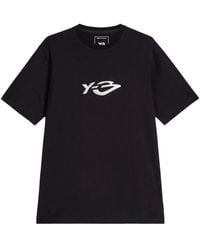 Y-3 - Short Sleeve T-Shirt Liquid Logo - Lyst