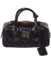 Miu Miu - Arcadie Regular Matelassã Nappa Leather Bag - Lyst