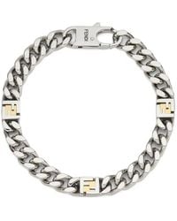 Fendi - Logo Chain Bracelet - Lyst