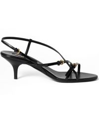 Miu Miu - Patent Leather Sandals With Buckles - Lyst