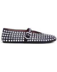 Alaïa - Strass Ballet Flats - Lyst