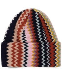 Missoni - Zig-Zag Pattern Beanie - Lyst