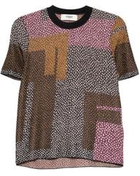 Fendi - T-Shirt À Motif Géométrique - Lyst
