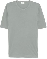 Saint Laurent - Logo Embroidery T-Shirt - Lyst