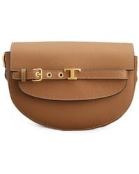 Tod's - Mini T Signature Leather Crossbody Bag - Lyst