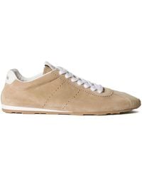 Miu Miu - Plume Suede Leather Sneakers - Lyst