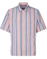 Tintoria Mattei 954 - Short-Sleeved Striped Shirt - Lyst
