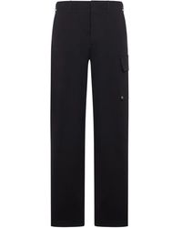 Fendi - Gabardine Trousers - Lyst