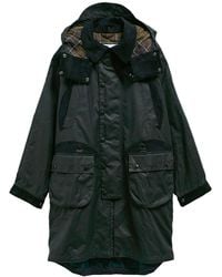 Barbour - X Norbit: Long Waxed Jacket - Lyst