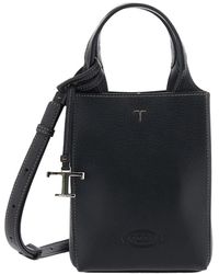 Tod's - Micro Handbag With Logo Charm - Lyst