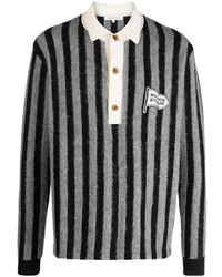 Maison Kitsuné - Logo-patch Striped Polo Shirt - Lyst