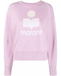 Étoile Isabel Marant Logo-patch Long-sleeve Sweatshirt - Pink