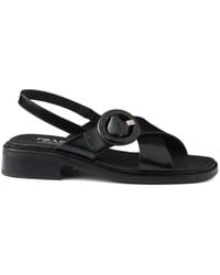 Prada - Calf Leather Sandals - Lyst
