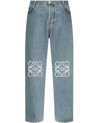 Loewe - Anagram Baggy Jeans - Lyst