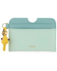 Fendi - Ff Diamonds Leather Card Case - Lyst
