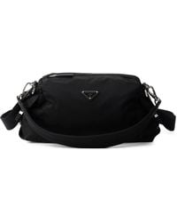 Prada - Explore Re-Nylon And Leather Bag - Lyst