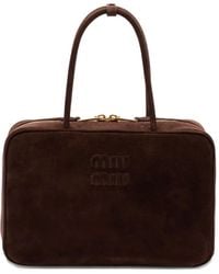 Miu Miu - Suede Beau Bag - Lyst