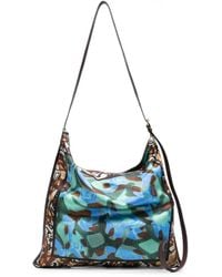 Dries Van Noten - Large Shoulder Bag With Scarf Print - Lyst
