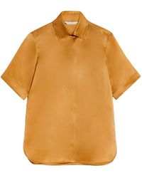 Max Mara - Organza Short Sleeve Shirt - Lyst
