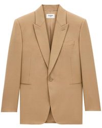 Saint Laurent - Gabardine Blazer - Lyst