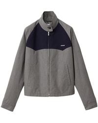 Miu Miu - Gingham Check Blouson Jacket - Lyst