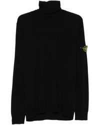 Stone Island - 'Light Rws Pure Wool' Turtleneck Sweater - Lyst