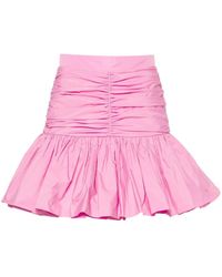 Patou - Recycled Faille Flounce Miniskirt - Lyst