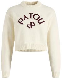 Patou - Logo And Jp Monogram Intarsia Wool And Cashmere Jumper - Lyst