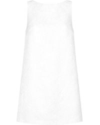 Dolce & Gabbana - Brocade Dress With Back Neck - Lyst