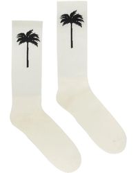 Palm Angels - The Palm Ribbed Socks - Lyst