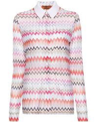 Missoni - Zigzag Pattern Shirt - Lyst