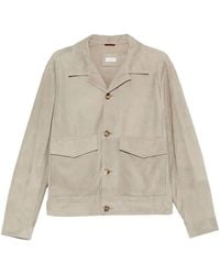 Brunello Cucinelli - Suede Jacket - Lyst