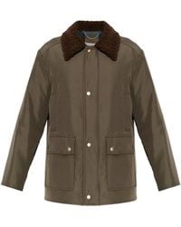 Maison Margiela - Padded Jacket With Shearling Collar - Lyst
