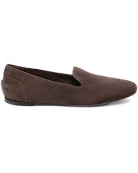 Brunello Cucinelli - Suede Loafers With Monili Detail - Lyst