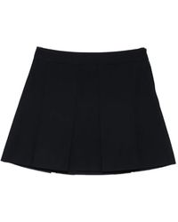 A.P.C. - Pleated Mini Skirt - Lyst