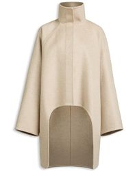 Alaïa - Asymmetrical Cashmere Coat - Lyst