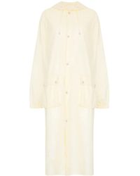 Maison Margiela - Rubberized Cotton Caban Coat - Lyst