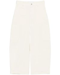 Givenchy - Cotton And Wool Cocoon Cropped Cargo Pants - Lyst