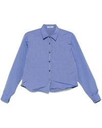 Prada - Triangle-Logo Shirt - Lyst