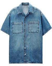 Alexander Wang - Boxy Denim Shirt Dress - Lyst