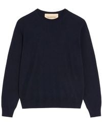 Valentino Garavani - Wool Sweater With Vlogo Embroidery - Lyst