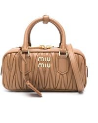 Miu Miu - Arcadie Matelassã Nappa Leather Bag - Lyst