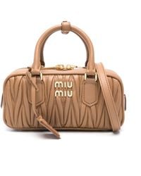 Miu Miu - Arcadie Matelassã Nappa Leather Bag - Lyst