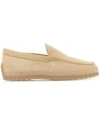Tod's - Suede Leather Slip On - Lyst