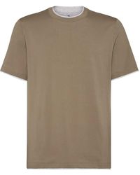 Brunello Cucinelli - Cotton T-Shirt - Lyst