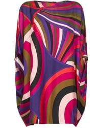 PUCCI - Iride Print Silk Short Kaftan - Lyst