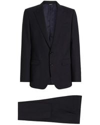 Dolce & Gabbana - Single-breasted Martini Light Suit In Wool Gabardine - Lyst