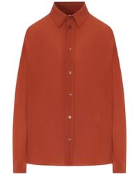 Saint Laurent - Silk Shirt - Lyst