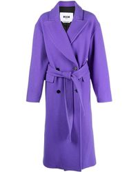 MSGM Long coats and winter coats for Women | Online Sale up to 71 ...